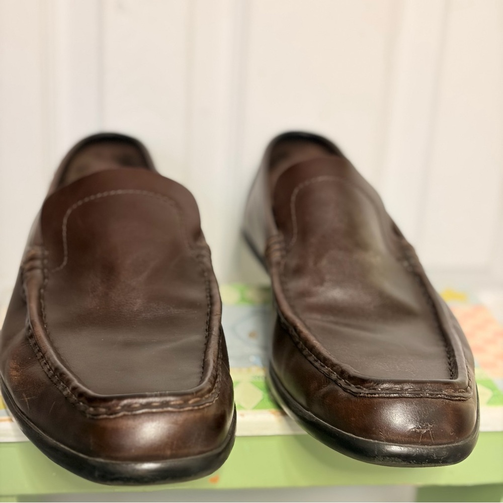 Gucci Dark Brown Leather Loafers